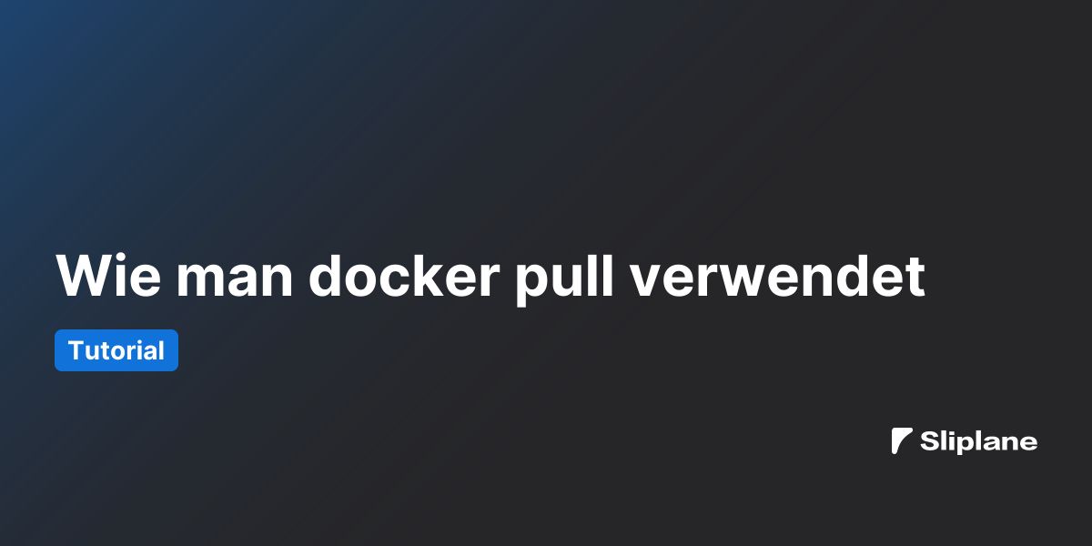 Wie man docker pull verwendet